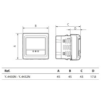 Sensor movimiento 2 módulos Light Now Y_4432N Bticino
