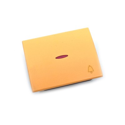 Tecla con Visor para Pulsador Timbre Niessen Olas 8404.3 AA Amarillo Az.