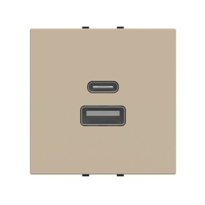 Cargador USB A+C 15W 2 Módulos Niessen Zenit N2285.4