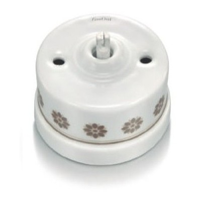 Interruptor-Conmutador Sin Paso cable Cenefa marrón 30308636 Fontini