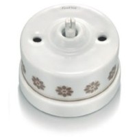 Interruptor-Conmutador Sin Paso cable Cenefa marrón 30308636 Fontini