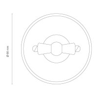 Interruptor-Conmutador Sin Paso cable Cenefa marrón 30308636 Fontini