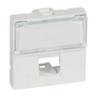 Tapa para 1 conector RJ45 2 Módulos 078604 Legrand Mosaic