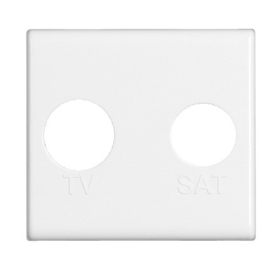 Frontal TV/R-SAT 2 Modulos Blanco Bticino Matix AM5164/2 - Bricoelige