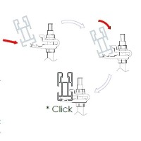 Fijación Madera Hormigón SUNFER S01 300MM anclaje clip