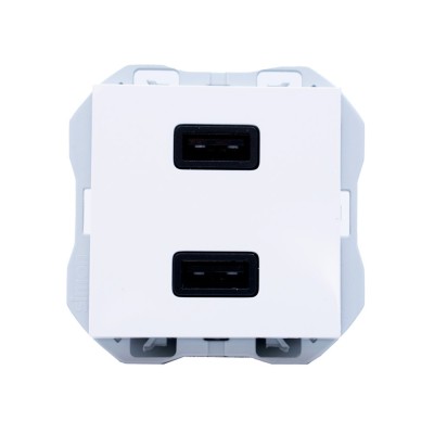 Cargador USB Doble A+A 20000196-090 Simon 270