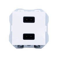 Cargador USB Doble A+A 20000196-090 Simon 270