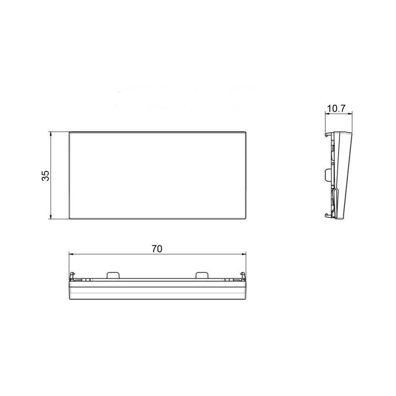 Tecla Interruptor Máster Persianas IO Simon 100 Negro 10002081-138