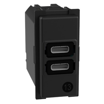 Cargador USB C+C 1 Módulo Bticino Living Now K4191CC