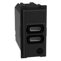 Cargador USB C+C 1 Módulo Bticino Living Now K4191CC
