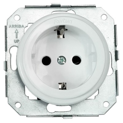 Enchufe TT Lateral Fontini Garby Colonial Blanco 31212052