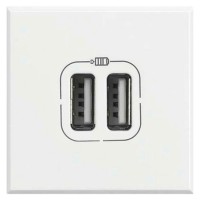 Cargador Doble USB A+A 2 Módulos BTicino Axolute H_4285C2