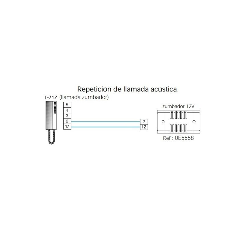 Repetidor llamada con Zumbador 12 V Tegui 0E5558