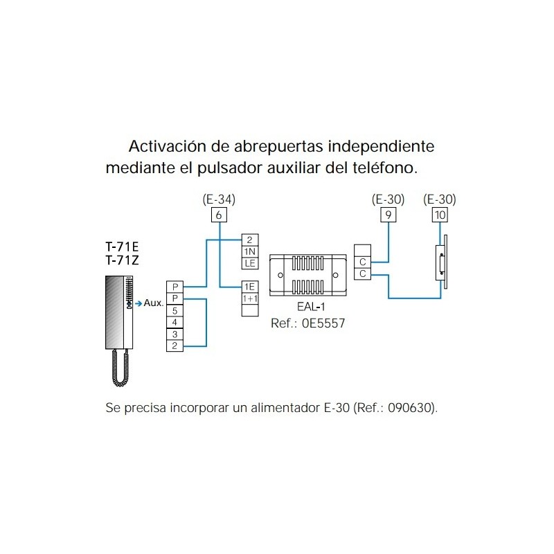 Relé Adaptador tipo EAL-1 Tegui 0E5557