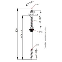 Fijación Madera Hormigón SUNFER S01 300MM anclaje clip