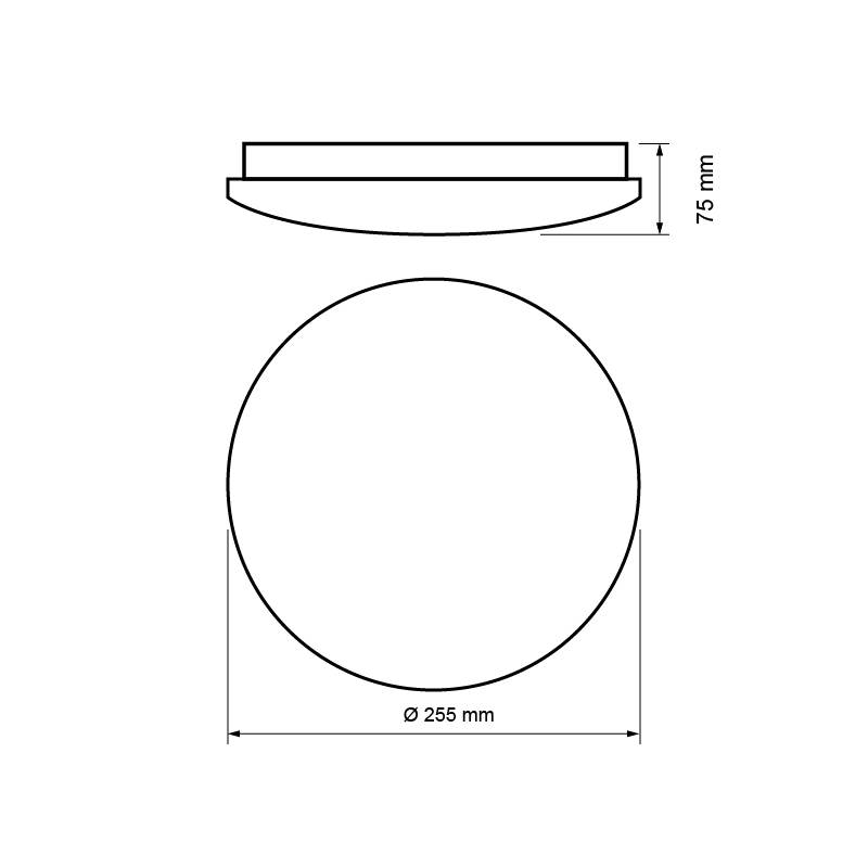 Plafón LED con sensor de microondas 12W 4000K Ultralux SPLS1240