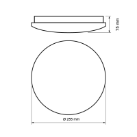Plafón LED con sensor de microondas 12W 4000K Ultralux SPLS1240