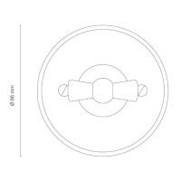 Conmutador Porcelana 30308176 Sin Paso cable Fontini Garby