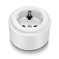 Base de enchufe 16A Fontini Do 33212172 Porcelana blanca