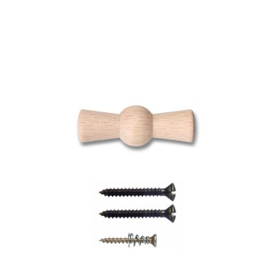 Manecilla Rotativa Madera Fontini Garby 30967001 Haya Sin Barniz