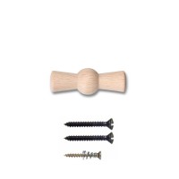 Manecilla Rotativa Madera Fontini Garby 30967001 Haya Sin Barniz