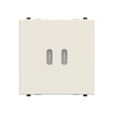 Cargador USB C+C 30W Niessen Zenit Blanco N2285.5 BL