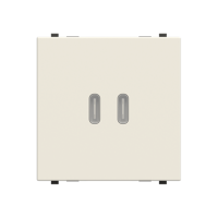 Cargador USB C+C 30W Niessen Zenit Blanco N2285.5 BL