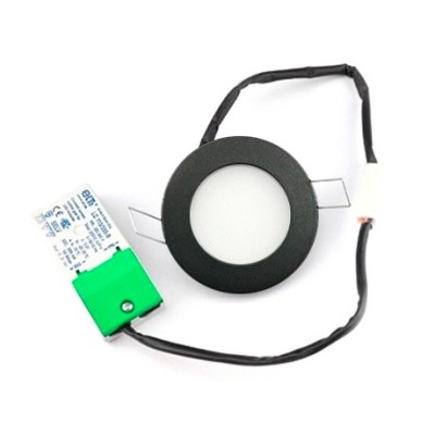 Aro Led Negro Fijo Empotrable 8W 4000K 920 lúmenes