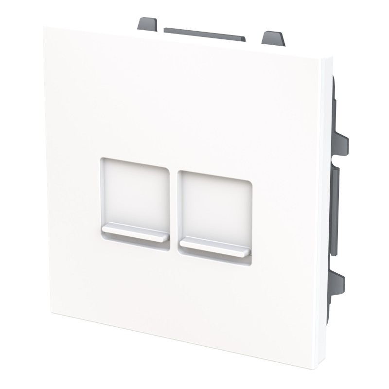 Tapa Informática RJ45 2 ventanas Niessen Vega 8816.4