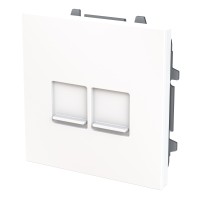 Tapa Informática RJ45 2 ventanas Niessen Vega 8816.4