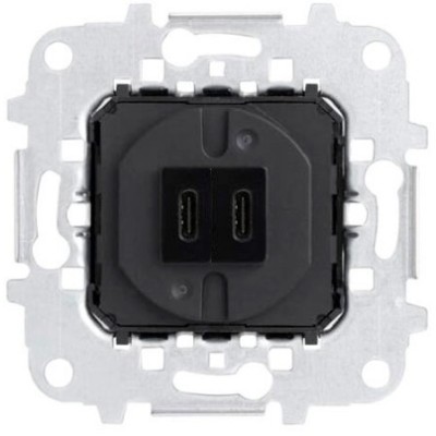 Cargador Doble USB C+C 30W Niessen 8185.5