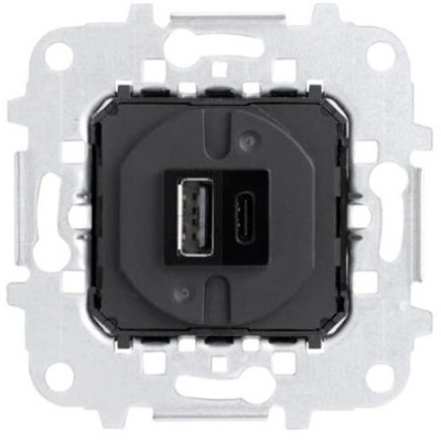 Cargador Doble USB Tipo A+C Niessen 8185.1