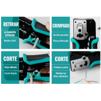 Crimpadora Compacta de Conectores Modulares RJ45 HRV334