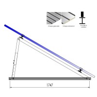 Triángulo para Soporte Cerrado Regulable 20/35º TR13V