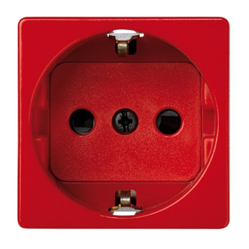 Simon 27432-62 Presa Elettrica Tipo F (Schuko) - Colore Avorio, Installazione A Parete, Materiale Resistente