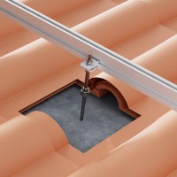 Soporte Coplanar Atornillado para Teja Vertical Sunfer 01V