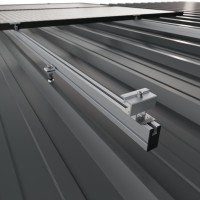 Soporte Coplanar Cubierta Metálica fijación a correas 01.1V Vertical