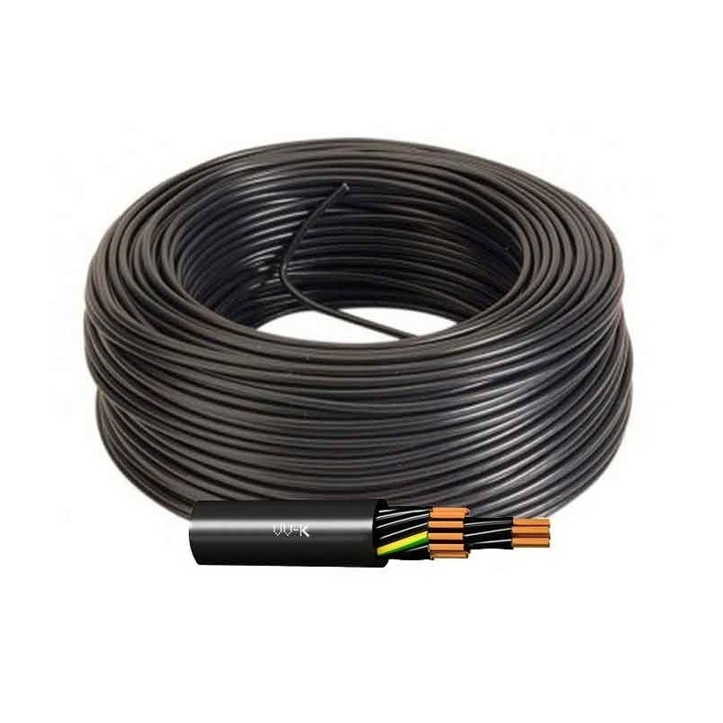 Manguera Eléctrica Multipolar Negra 10G1 VV-K 0,6/1 kV