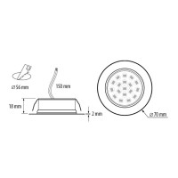 Mini Downlight Led 4W Luz blanca Ultralux LML220442W