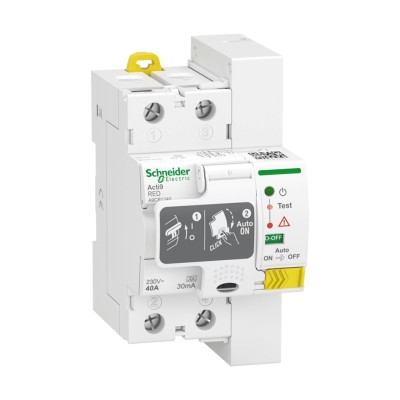 Interruptor Diferencial autorrearmable 40A 30mA  Schneider a9cr1240