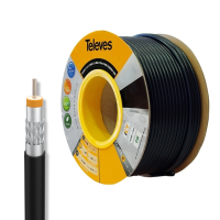 Cable Antena Negro Coaxial 414002  SK2003Plus Televés