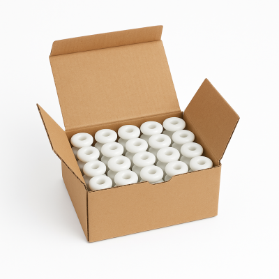 Aislador Porcelana Blanca para Cable Fontini