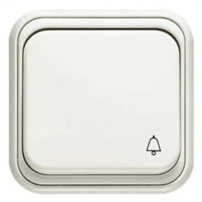 Pulsador Blanco Símbolo Campana de Superficie 1504 BL