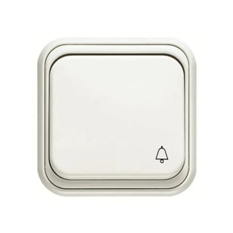 Pulsador Blanco Símbolo Campana de Superficie 1504 BL