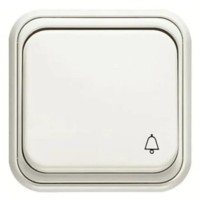 Pulsador Blanco Símbolo Campana de Superficie 1504 BL