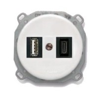 Cargador USB A+C Fontini Do Low 34766172 Porcelana blanca