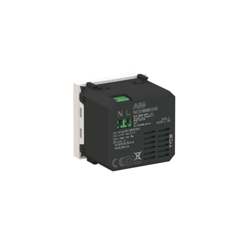 Cargador Doble C+C 30W Niessen Zenit N2285.5