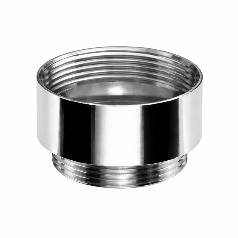 Ampliación rosca métrica 25 a métrica 32 en latón niquelado
