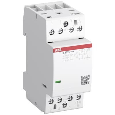 Contactor de Instalación ABB  3NA/1NC, 230-240 V CA/CC