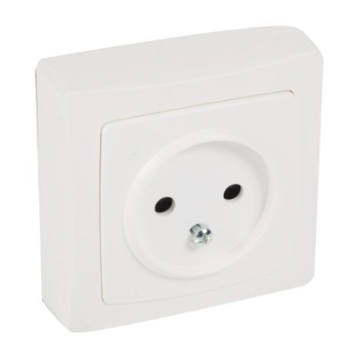 Base de Enchufe 2P 16A Blanco Legrand Oteo 086025